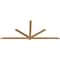 Ekena Millwork Kennewick Timber Gable Bracket, Western Red Cedar, 108"W x 45"H x 1 1/2"D x 3 1/2"F, 10/12 Pitch GBW108X45X0204KEN00SWR - alternate 2